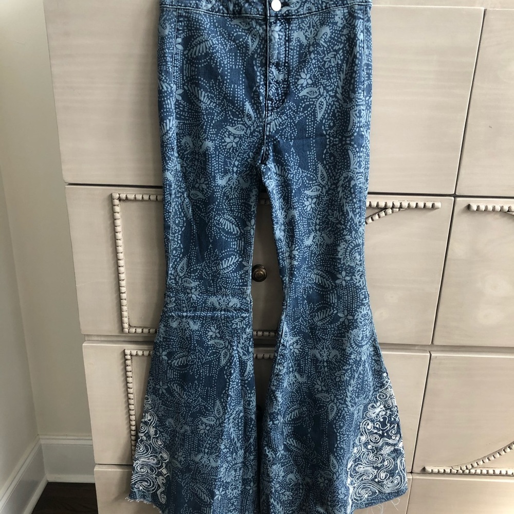 Free people flare designed jeans